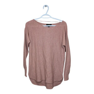 Charter Club Lightweight Pink Long-Sleeve Sweater